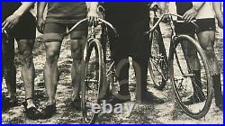 VTG Antique B&W 8x10 PHOTO Eldredge Bicyle Club TEAM PHOTO Bike Photo EARLY 1900