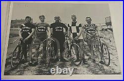 VTG Antique B&W 8x10 PHOTO Eldredge Bicyle Club TEAM PHOTO Bike Photo EARLY 1900