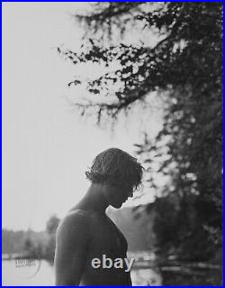 VTG Bruce Weber Print Male Model David Young Man Art Photogravure 1989 Mat 12x15