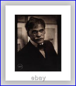 VTG Edward Steichen Print Alfred Stieglitz Engraving Art Portrait 1915 Mat 13x16