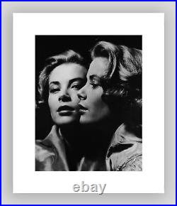 VTG Philippe Halsman Photo Print Grace Kelly Actress ArtPortrait 1954 Mat 16x19