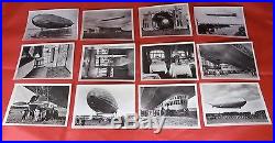 VTG set of 12 Zeppelin Airship photos black/white great collection rare