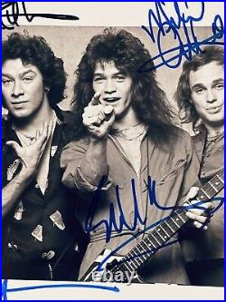 Van Halen Signed Black & White Photo