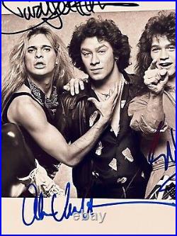 Van Halen Signed Black & White Photo