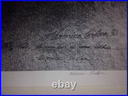 Veronica Carlson Signed & Numbered Hammer Horror Artwork Print. Cushing & Lee