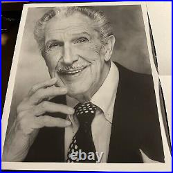 Vincent Price Auto Vintage Photo with Signed Letter Very Impactful Content