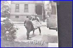 Vintage 116 BW pics photo album 1920s camping Hunting Cars Game Cabins Candids