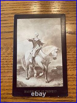 Vintage 1880s-1890s George Washington At Trenton Cabinet Card Rare