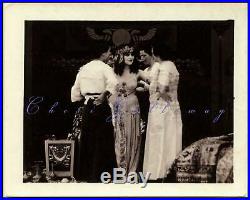 Vintage 1917 Rare Unseen Theda Bara Cleopatra Behind The Scenes Photo Beautiful