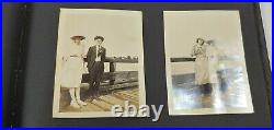 Vintage 1918 1920s Family Photo Album Approximately 73 Photos