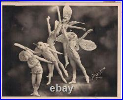 Vintage 1920s Antique Daguerre Chicago Children Fairies Silver Gelatin Photo