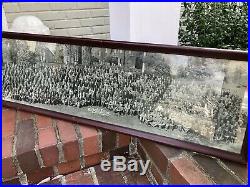 Vintage 1922 Lafayette College Easton PA Panoramic Photo In Frame