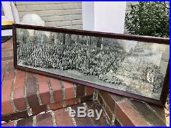 Vintage 1922 Lafayette College Easton PA Panoramic Photo In Frame