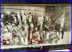 Vintage 1928 Panoramic Group Photograph Circus/Parade Darmstaetters Lancaster, PA