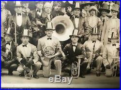 Vintage 1928 Panoramic Group Photograph Circus/Parade Darmstaetters Lancaster, PA
