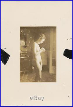 Vintage 1930's Nude Contact Print SAMUEL BERNARD SCHAEFFER Photo Shoot 15 print
