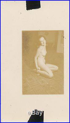 Vintage 1930's Nude Contact Print SAMUEL BERNARD SCHAEFFER Photo Shoot 15 print
