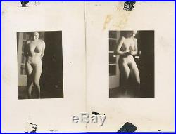 Vintage 1930's Nude Contact Print SAMUEL BERNARD SCHAEFFER Photo Shoot 20 print