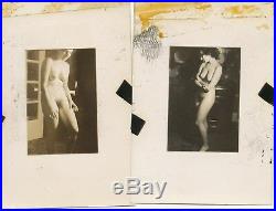 Vintage 1930's Nude Contact Print SAMUEL BERNARD SCHAEFFER Photo Shoot 20 print