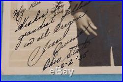 Vintage 1935 Jesse Owens Autograph Signed Ohio State University B&w Photograph