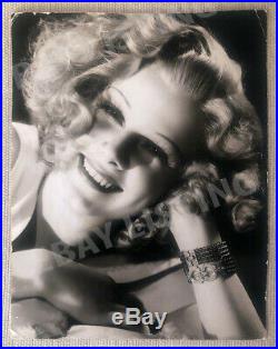 Vintage 1936 Publicity Photo Of Beautiful Jean Harlow By George Hurrell