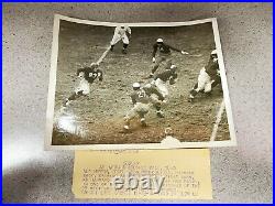 Vintage 1940 Yale Bowl Photo Harvard vs Yale Don McNicol Wire Press Photo
