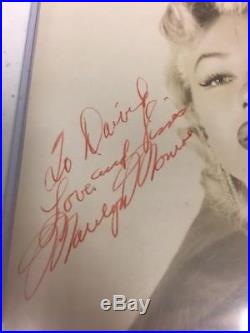 Vintage 1950's Marilyn Monroe Autographed 8 x 10 Original Photo 20th Century Fox