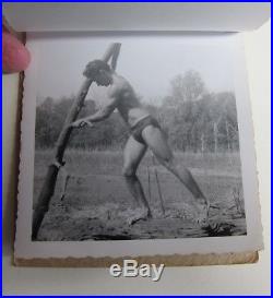 Vintage 1952 Gay Int. Bodybuilders Snapshot 10 Photo Album Muscles, Swimsuit