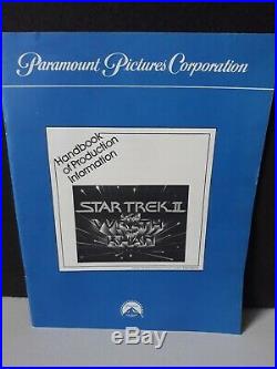 Vintage 1982 STAR TREK 2 THE WRATH OF KHAN original press kit with 15 B&W photos