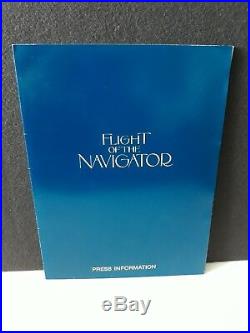 Vintage 1986 Disney's Flight of the Navigator Press Release Kit with 6 B&W photos