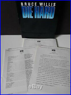 Vintage 1988 Die Hard Original Press Release Kit with 8 B&W photos Bruce Willis