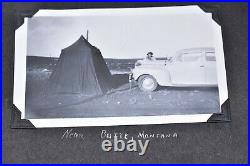Vintage 207 BW pics photo album 1940-50s national parks Camping Zion Grand Cyn