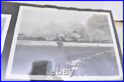 Vintage 291 BW pics photo album 1940-50s WW2 Soldiers Planes Ships Distruction