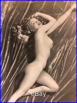 Vintage 3.75 X 3 Silver Gelatin Photo Of Marilyn Monroe By Tom Kelley1949