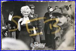 Vintage 5 Marilyn Monroe 1954 USO Tour Korean War Original Photograph Snapshots