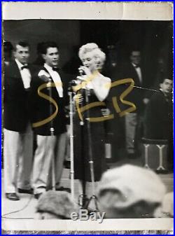 Vintage 5 Marilyn Monroe 1954 USO Tour Korean War Original Photograph Snapshots