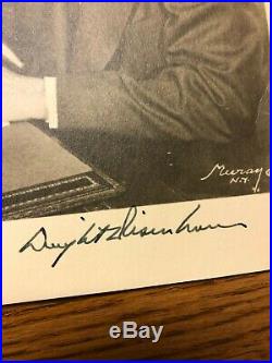 Vintage 8x10 B&W photo signed by Dwight D. Eisenhower