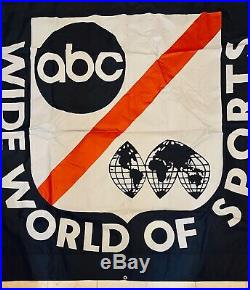 Vintage ABC TV Wide World of Sports BANNER Approx. 70x72, Never Used