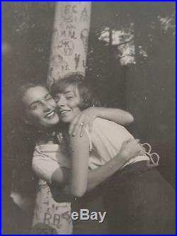 Vintage American Graffiti Tree Carvings Tlc Warm Embrace Love Lesbian Int Photo