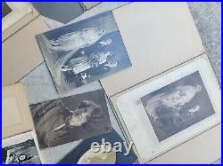 Vintage Antique Family Potrait Pictures Lot Early 1900s Black and White Photos