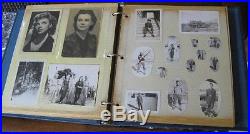 Vintage Antique WW2 1940s Photo Album With Signed Judy Garland Photograph
