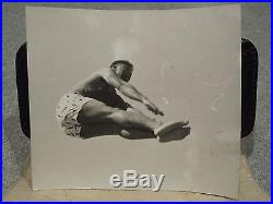 Vintage Artistic Free Falling 360 Degree Quadrants Diving Man Old Fine Art Photo