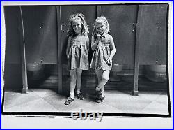 Vintage Black And White Little Girls In Central Park Photo By Roz Kelly Signed