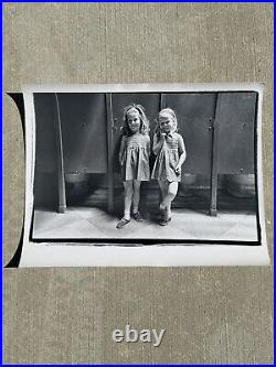 Vintage Black And White Little Girls In Central Park Photo By Roz Kelly Signed