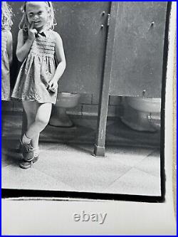 Vintage Black And White Little Girls In Central Park Photo By Roz Kelly Signed