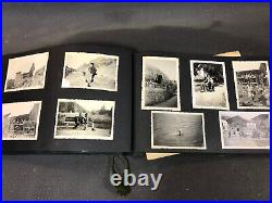 Vintage Black And White Photo Album Family Ski Scenes 1950s 230 Photos