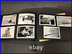 Vintage Black And White Photo Album Family Ski Scenes 1950s 230 Photos