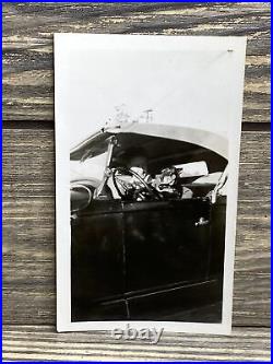 Vintage Black And White Photo February 1946 Lot of 6 Soldier Car Kids Turkey