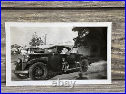 Vintage Black And White Photo February 1946 Lot of 6 Soldier Car Kids Turkey