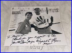 Vintage Black & White Autographed Boston Mayor Raymond Leo Flynn Photo 8x10